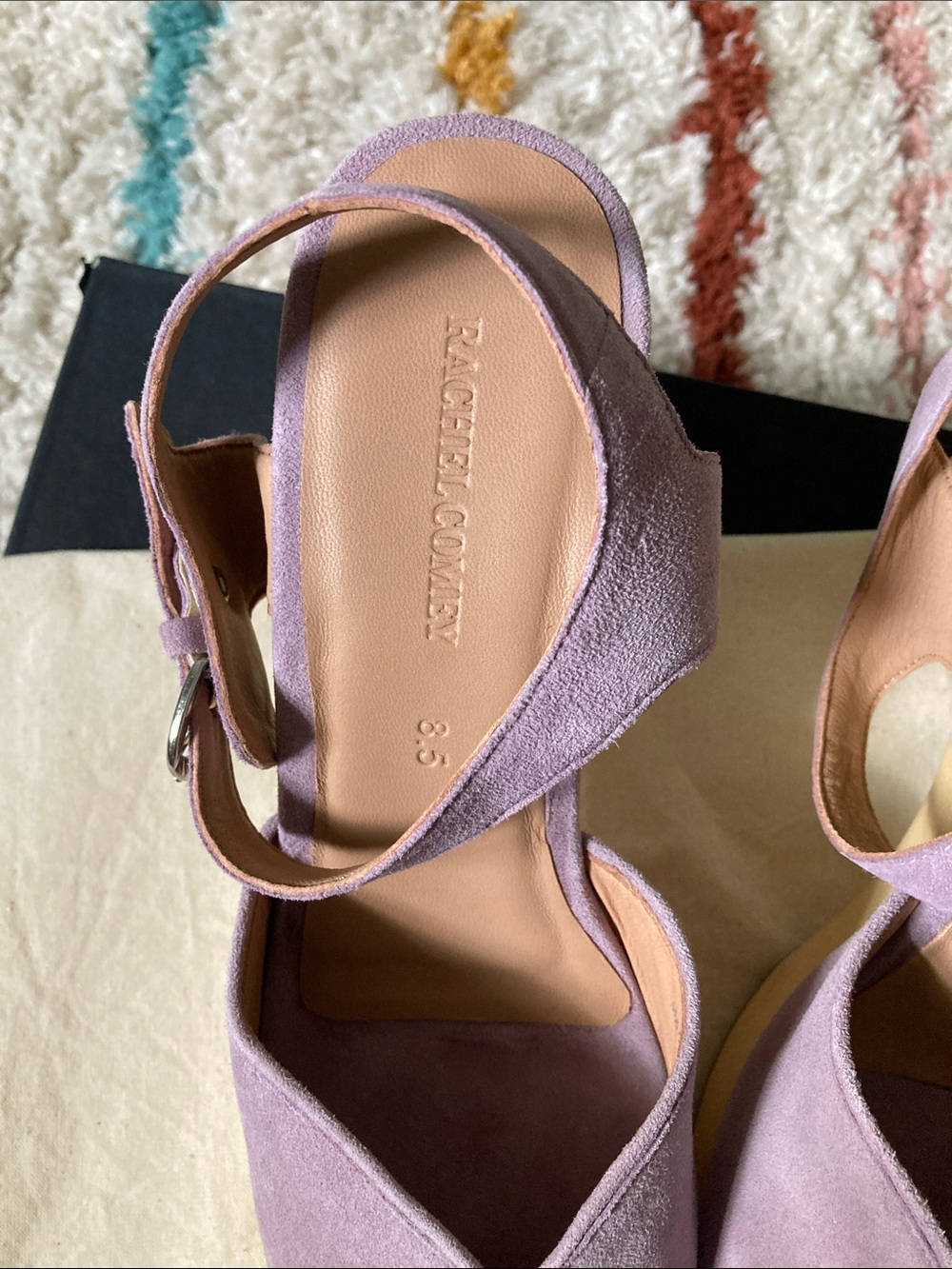Rachel Comey Roddick Suede Heel Lilac - Picture 7 of 9
